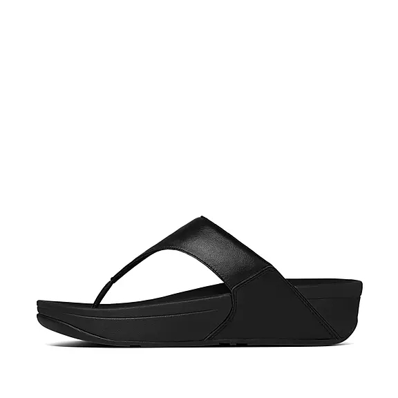 Toe-post σανδάλια FitFlop LULU δερματινα μαυρα | 96483281