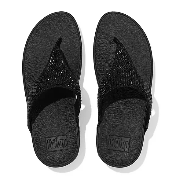 Toe-post σανδάλια FitFlop LULU Crystal μαυρα | 34178621