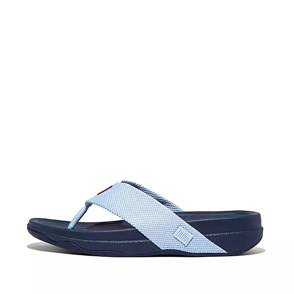 Toe-post σανδάλια FitFlop SURFER Mens μπλε | 69590443