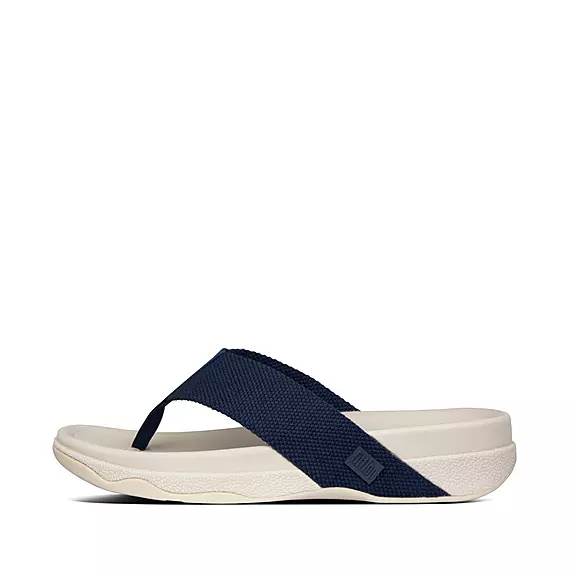 Toe-post σανδάλια FitFlop SURFER Mens σκουρο μπλε | 75606663