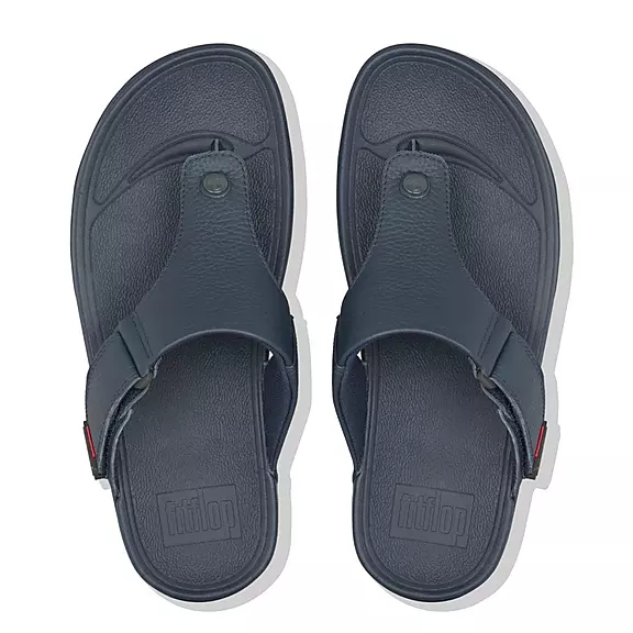 Toe-post σανδάλια FitFlop TRAKK II δερματινα σκουρο μπλε | 50038392