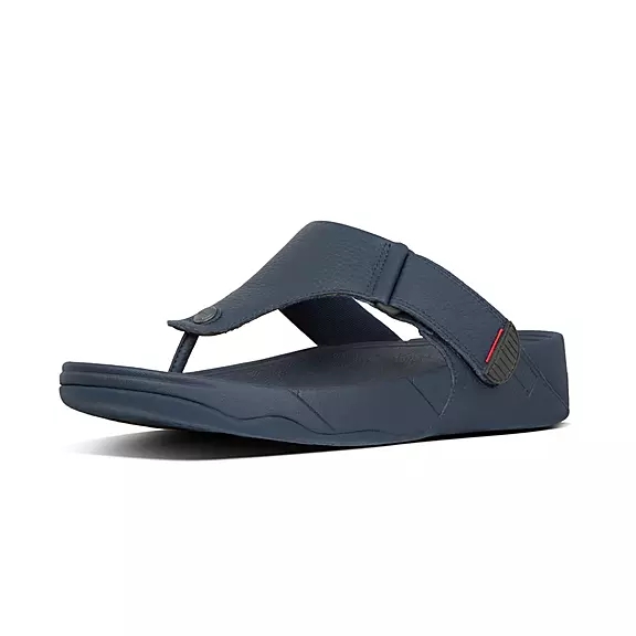 Toe-post σανδάλια FitFlop TRAKK II δερματινα σκουρο μπλε | 50038392