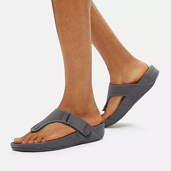 Toe-post σανδάλια FitFlop TRAKK II θαλασσης-Resistant γκρι | 34398814