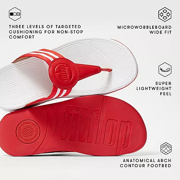 Toe-post σανδάλια FitFlop WALKSTAR Webbing ροζ | 93924995