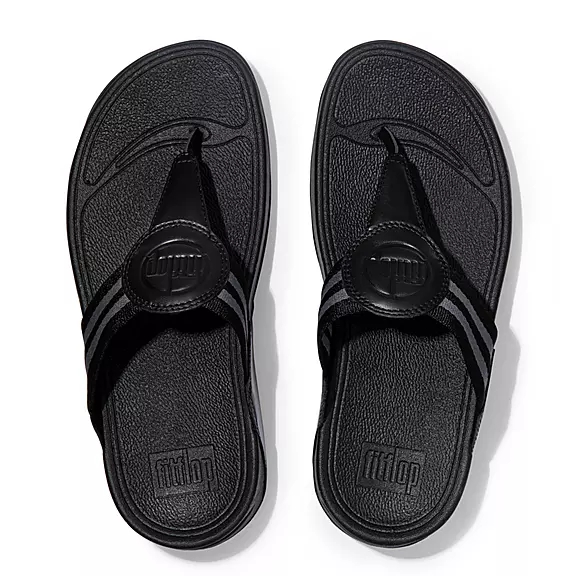 Toe-post σανδάλια FitFlop WALKSTAR Webbing μαυρα | 94309217