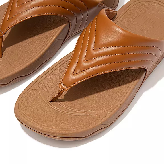 Toe-post σανδάλια FitFlop WALKSTAR δερματινα ανοιχτο καφε | 75090370