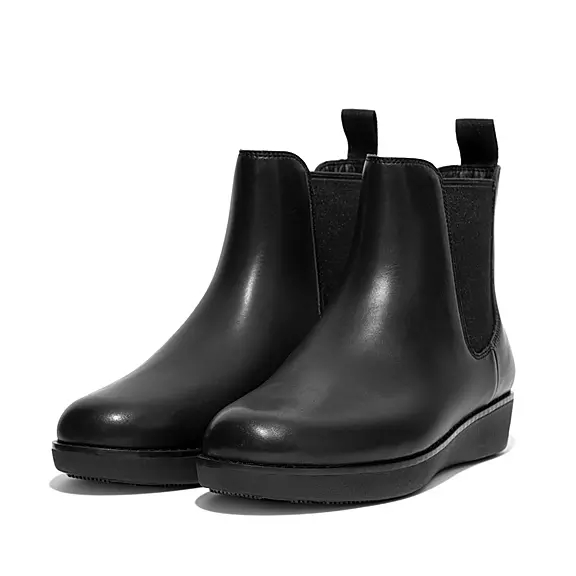 chelsea boots FitFlop SUMI αδιαβροχα δερματινα μαυρα | 10879689