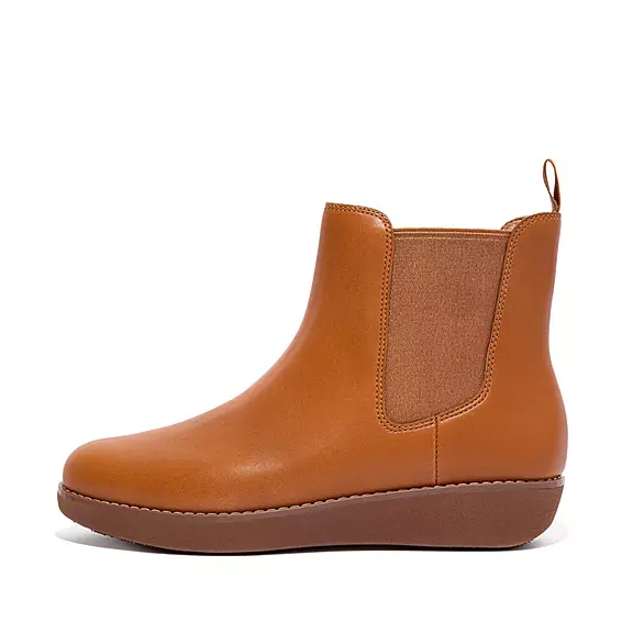 chelsea boots FitFlop SUMI αδιαβροχα δερματινα ανοιχτο καφε | 82481237