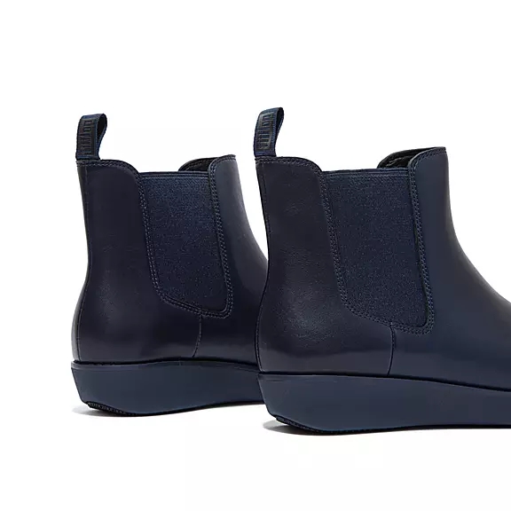 chelsea boots FitFlop SUMI αδιαβροχα δερματινα σκουρο μπλε | 90286796