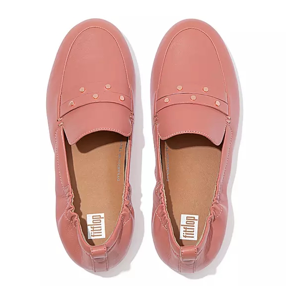 loafers FitFlop ALLEGRO Studded δερματινα ροζ | 28944815