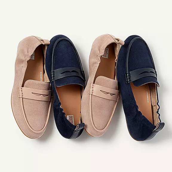 loafers FitFlop ALLEGRO σουετ Penny Μπεζ | 75290941