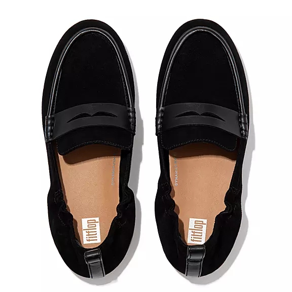 loafers FitFlop ALLEGRO σουετ Penny μαυρα | 13675788