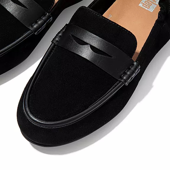 loafers FitFlop ALLEGRO σουετ Penny μαυρα | 13675788