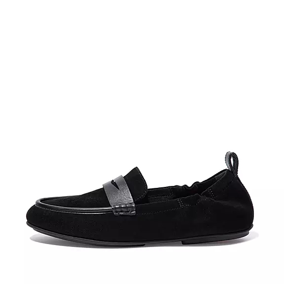 loafers FitFlop ALLEGRO σουετ Penny μαυρα | 13675788