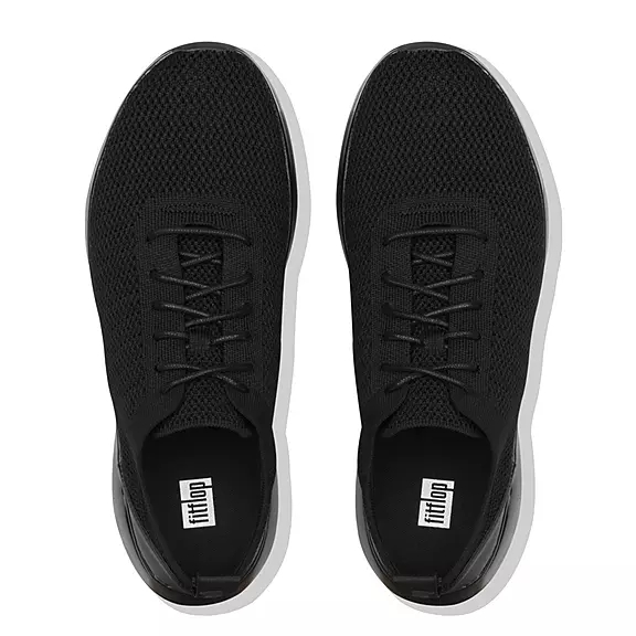 αθλητικά παπούτσια FitFlop FLEXKNIT Mens μαυρα | 23568719