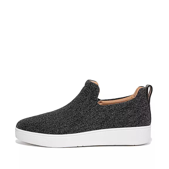 αθλητικά παπούτσια FitFlop RALLY Felt Slip-On γκρι | 37724993