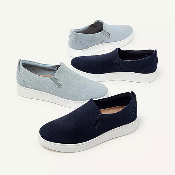 αθλητικά παπούτσια FitFlop RALLY σουετ Slip-On μπλε | 96306889