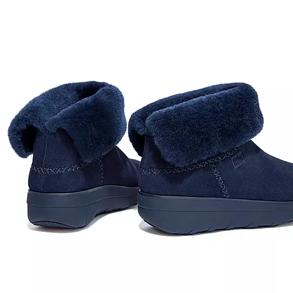 μποτακια FitFlop MUKLUK SHORTY Shearling-επενδυση σουετ σκουρο μπλε | 56294898