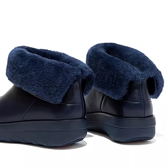 μποτακια FitFlop MUKLUK SHORTY αδιαβροχα Shearling-επενδυση σκουρο μπλε | 89544459