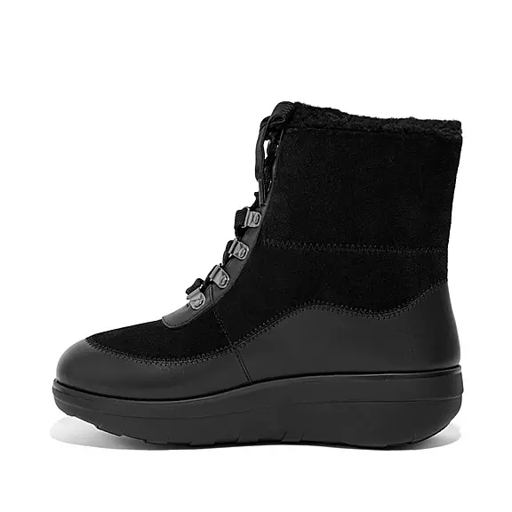 μποτακια FitFlop MUKLUK Shearling-επενδυση Laced μαυρα | 42874462