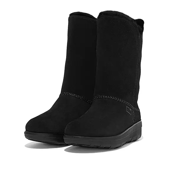 μποτεσ FitFlop MUKLUK Shearling-επενδυση σουετ Calf μαυρα | 76016498