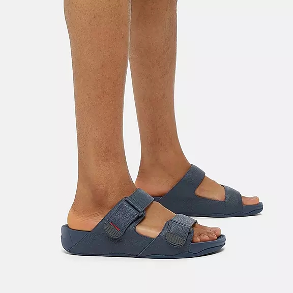 παντοφλεσ FitFlop GOGH MOC Adjustable δερματινα σκουρο μπλε | 48753790