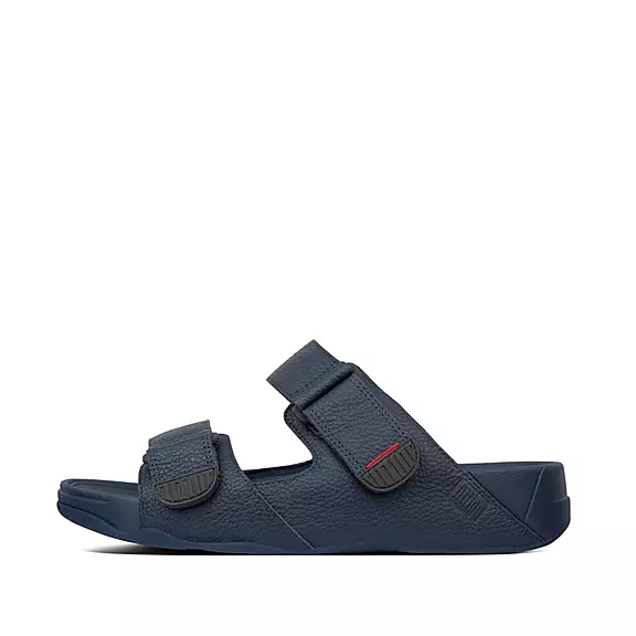 παντοφλεσ FitFlop GOGH MOC Adjustable δερματινα σκουρο μπλε | 48753790