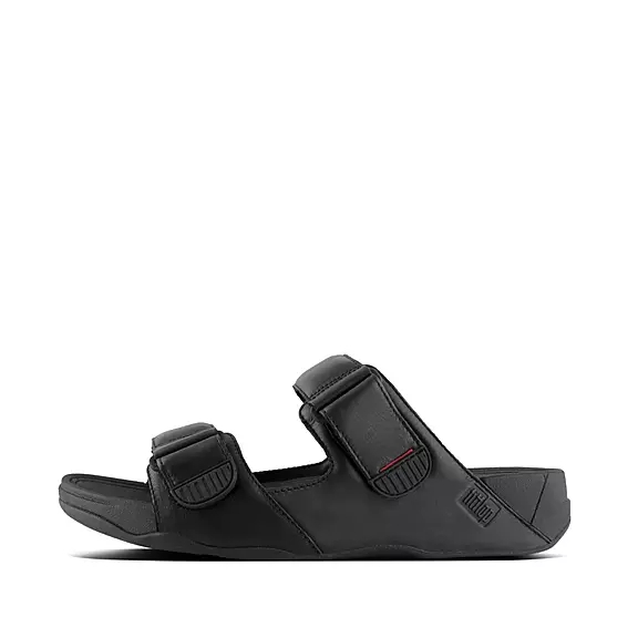 παντοφλεσ FitFlop GOGH MOC Adjustable δερματινα μαυρα | 95881437