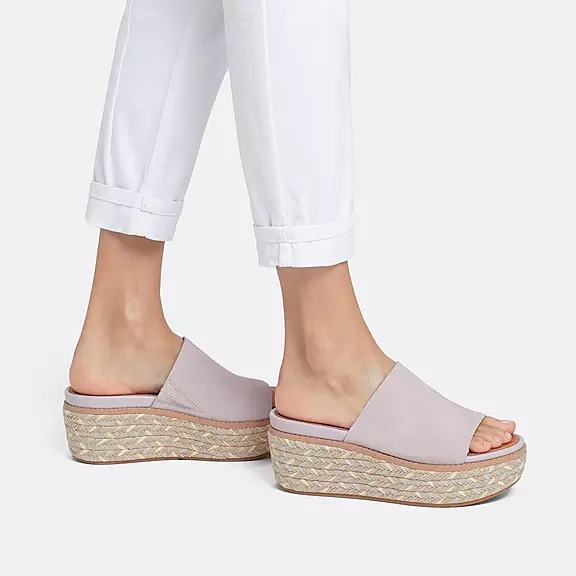 πεδιλα πλατφορμεσ FitFlop ELOISE εσπαντριγιεσ σουετ Wedge ανοιχτο μωβ | 54725468