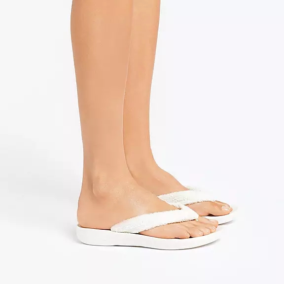 σαγιοναρεσ FitFlop IQUSHION Towelling ασπρα | 31610870