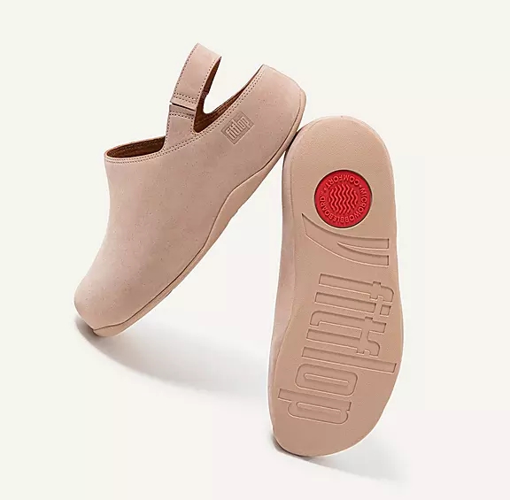 σαμπο FitFlop SHUV Nubuck Back-λουρακια Μπεζ | 65673257