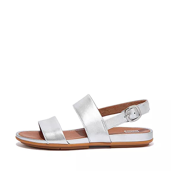 σανδαλια FitFlop GRACIE Metallic δερματινα ασημι | 96330258