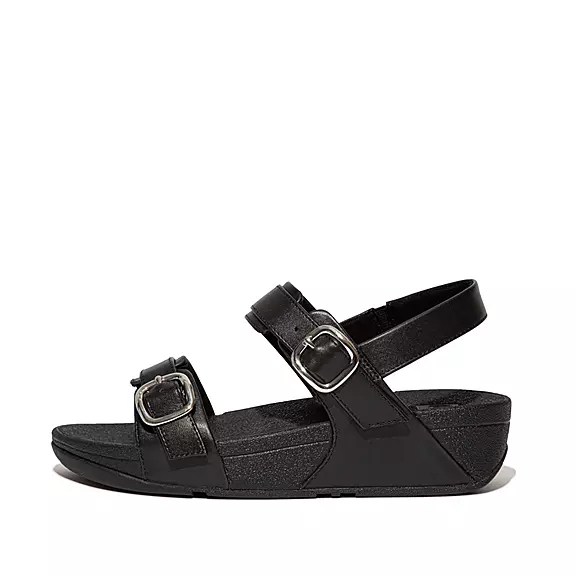 σανδαλια FitFlop LULU Adjustable δερματινα μαυρα | 91892365